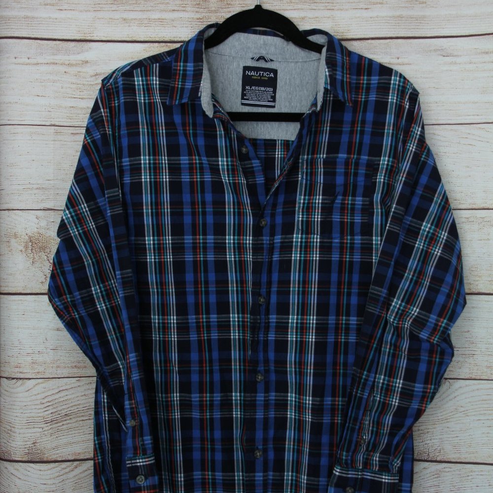 Blue Plaid Shirt